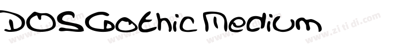 DOSGothic Medium字体转换